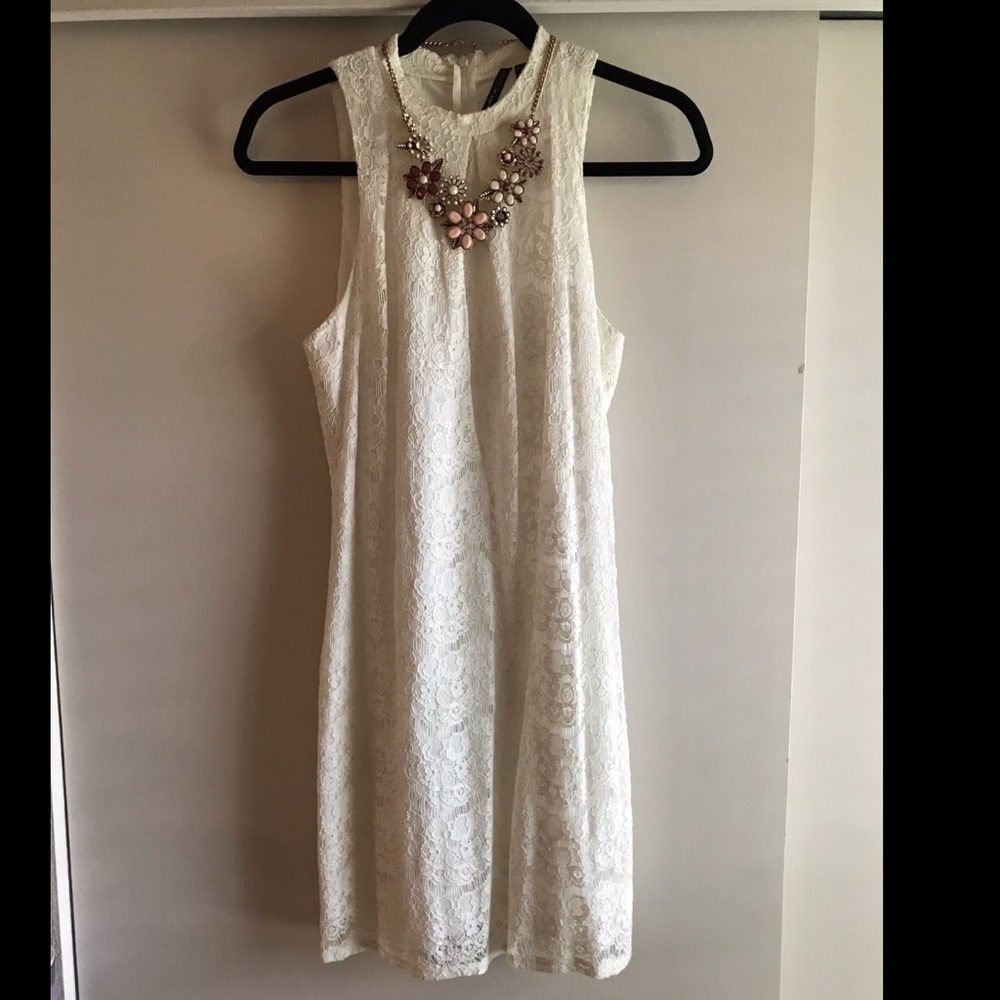 White lace dress. Size M